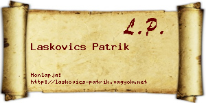 Laskovics Patrik névjegykártya